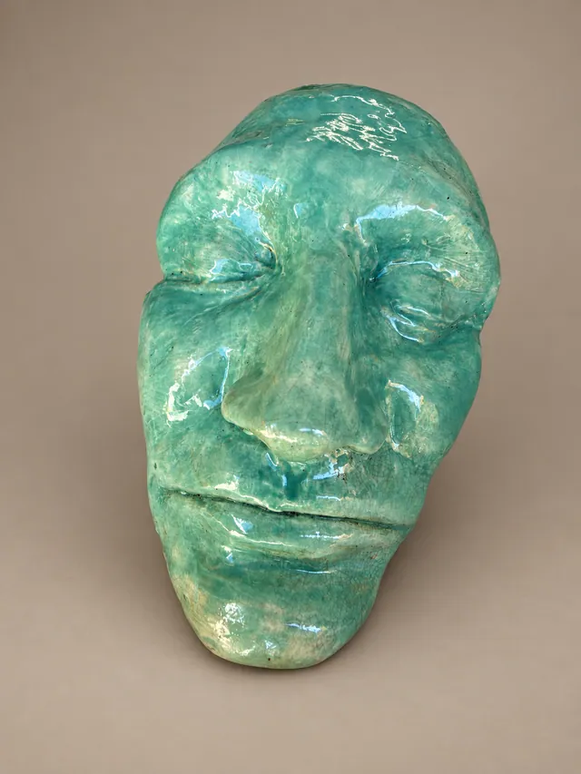 Turquoise face mask